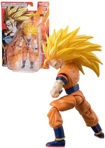 DRAGON BALL Evolve SS3 Goku Action Figure - 12.5cm Super Anime Toy - Bandai Collectible Action Figure - Anime Gifts for Fans