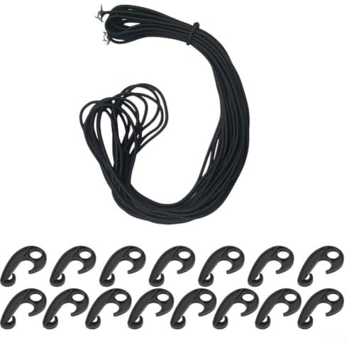 Besttoolifes Rete di protezione resistente da 3 mm, rete di copertura per bagagliaio auto, rimorchio, con gancio corda elastica (15 ganci + corda elastica)