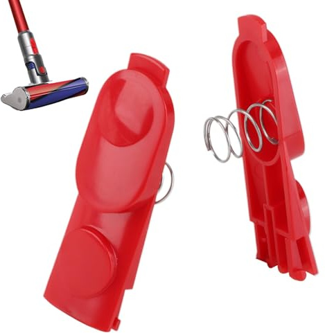 Lot de 2 Boutons de Verrouillage à Clip avec Ressort pour Dyson V7 V8 V10 V11, Accessoires Aspirateur, Remplacement Facile, Pièces de Rechange, Installation Simple, Compatibilité Parfaite