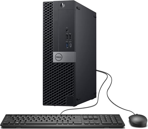 Dell Optiplex 7050 SFF Desktop Computer PC, Intel Core i5-6500, 8 GB RAM, 512 GB SSD, WiFi, Bluetooth, US QWERTY Tastatur, Windows 11 Pro (Generalüberholt)