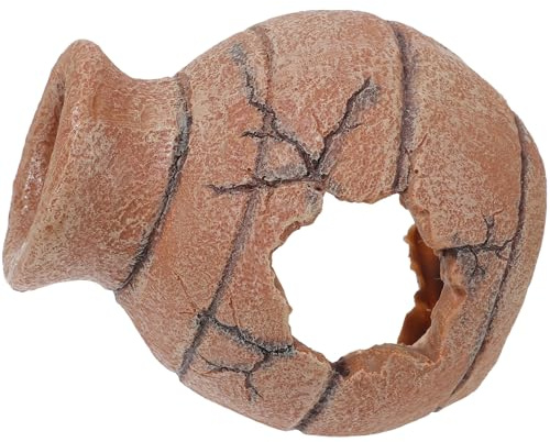 HOMSFOU Escondite Que Aumenta la Sensación de Seguridad Compacto para Diseño Realista Reptiles y Protege a Anfibios y Reptiles de Cueva de Resina en Terrarios