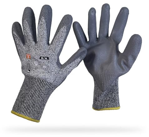 Greenstar OZAKI - Gants Anti-Coupure - Paire de Gants de Travail pour Manipulation de lames de tondeuse ou débroussailleuses - Taille 10/L