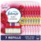 Febreze 3Volution Plug-In Air Freshener Refill, Ruby Jasmine, 7 Refills (20ML x 7), Odour Fighter & Bathroom Freshener