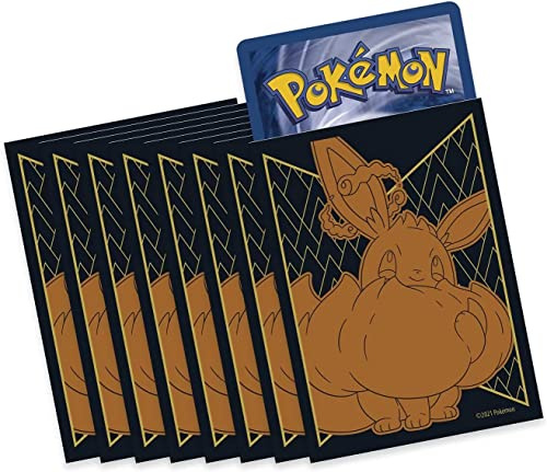 Friki Monkey Pokémon Card Sleeves (65 Cases) - Multi-colored Plastic Cases for Pokémon Cards (Gigantamax Eevee)