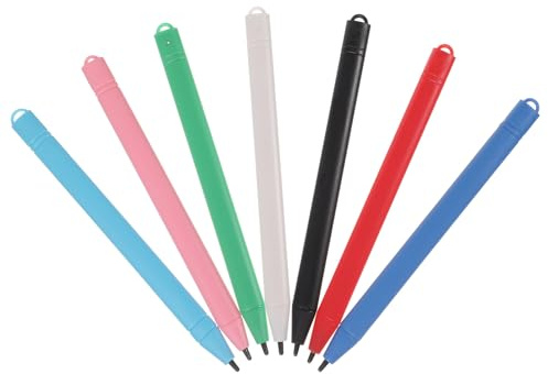 Lurrose 7pcs Lcd Stylus Drawing Tablet Pens for Kids - Graphic Tablet Writing Pad with Plastic Graffiti Pen