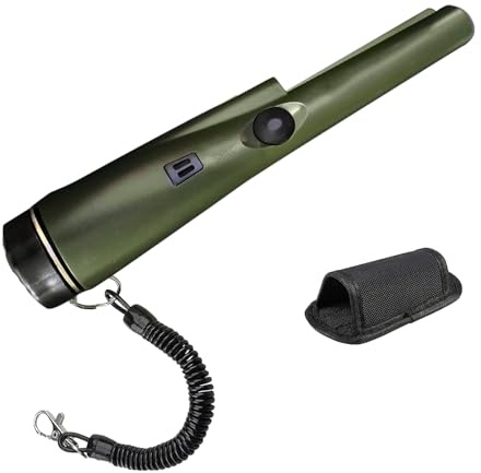 Sghtil Pinpointer Détecteur de métaux – Pointeur de broches étanche – Détecteur de métaux pour adultes – Localisateur professionnel portable avec étui pour l'intérieur, l'extérieur, la plage, la