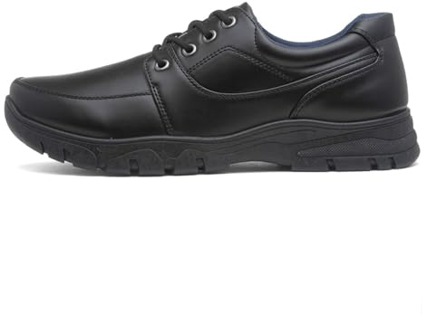 Urban Territory Mens Black Casual Lace Up Shoe - Size 9 UK - Black