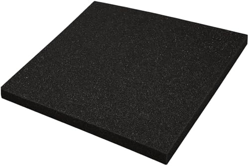 Pavimento Gommato Palestra 100x100x2 o 3 cm Antitrauma Antiscivolo Fonoassorbente per Sala Pesi Palestra in Casa Pavimentazione Tappeto Home Gym (1, 100 x 100 x 3 cm)