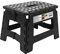 Folding Step Stool - 9 inch Height Foldable Stool For Kids & Adults, Kitchen Garden Bathroom Collapsible Stepping Stool (Black) 1