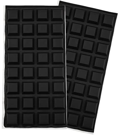 INCREWAY 64pcs Black Silicone Feet Adhesive Bumper Pads Self Stick Bumpers Sound Dampening Surface Protection，20 * 20 * 8 mm（Trapezoidal）