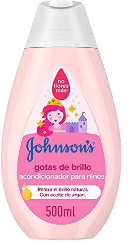 Johnson's Baby glansdroppar balsam för mjukt, silkeslent och friskt hår, 500 ml