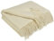 LYHome Cashmere Blanket with Merino - Wool Throw, Sofa Bed and Couch Large Bedspread, Extra Soft Warm Throws for Sofas Chairs, Single Double Size Picnic Blankets 55x79 in, 140x200 cm White Herringbone