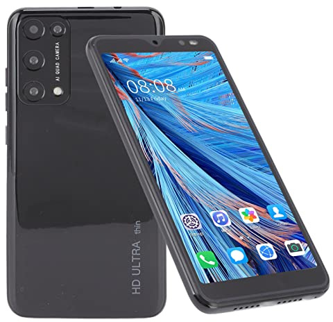Olåst Android-mobiltelefon för Rino8 Pro, 2 GB RAM 32 GB ROM, 5,45 Tum HD-helskärm, Ansiktsigenkänning, 2MP+5MP Kamera, MTK6799 Quad Core CPU-processor, Dual SIM Dual Standby(Svart)