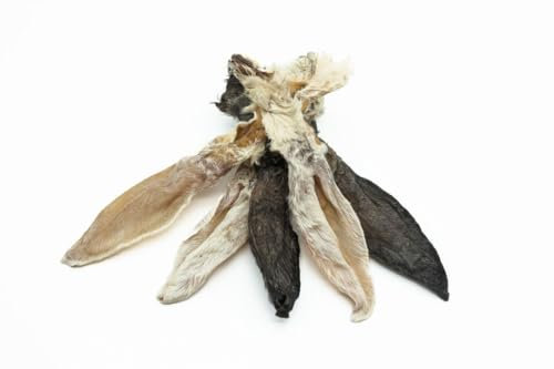 Kaninchenohren Hasenohren mit Fell von Warnick´s Tierfutterservice (500Gramm)