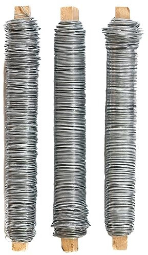 Chinchilla® Alambre para Atar galvanizado Blando | 0,65 mm, Rollo de 38 m | Duradero y fácil de Manejar | Ideal para jardinería, Manualidades y niños | Alambre para Atar en Plata