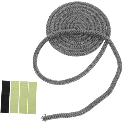 Cabilock 1roll Fireproof Stove Rope Seal Insulated Fiberglass Gasket for Stove Doors Easy to Install Versatile Maintain Burn Efficiency for Heating Appliances