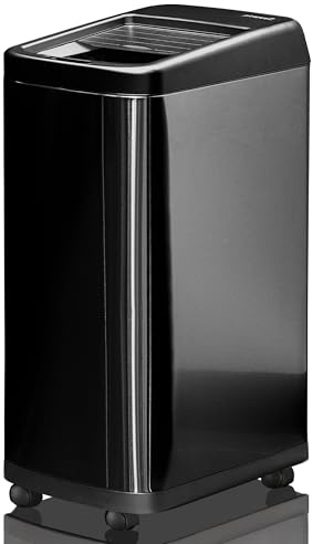 Sensor Bin, DSL 50 litre kitchen bin, Large Smart Electric Touch- Free Automatic Sensor Waste Rubbish Bin, Dustbin, Trash Can – Stainless Steel Finish – Black