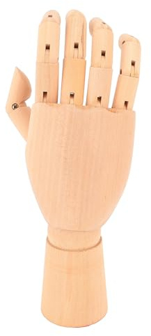 CHICIRIS di Mano Flessibile con Articolazioni Mobili, Modello di Mano in Legno per Lezioni di Pittura