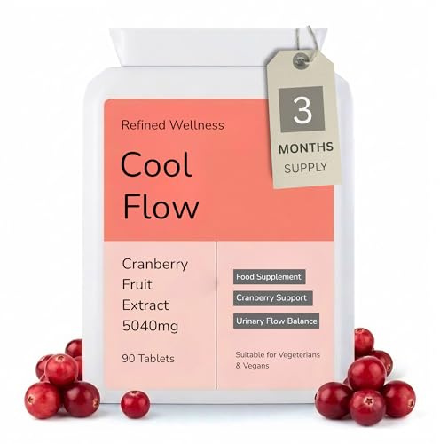 Cranberry Tablets 5040mg for Daily Urinary Tract & Bladder Support. High Strength Cranberry Supplement for Urinary Infections Prevention or Can Be Used Alongside a UTI Treatment - 3 Months Supply.