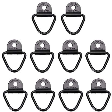 Sumnacon 10 anelli a V resistenti per ancoraggio, per rimorchi, camion, furgoni, barche, ecc