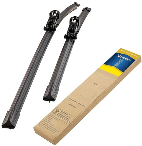 MICHELIN Perfect Fit 104 Scheibenwischer Set | BMW Serie 3, Mercedes CLA, Serie A | 600/475mm | Gelenkfreie Wischerblätter | Perfekte Passform, Geräuscharm | Nachhaltige Verpackung