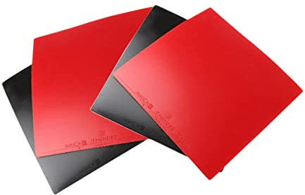 4 Stück Tischtennisschläger Ersatzbelag, Ping Pong Gummi, Tischtennis Gummi, Pingpong Schläger Ersatzgummi, Tischtennisschläger Ersatzgummi, für Austausch alter und beschädigter Tischtennis Gummipads