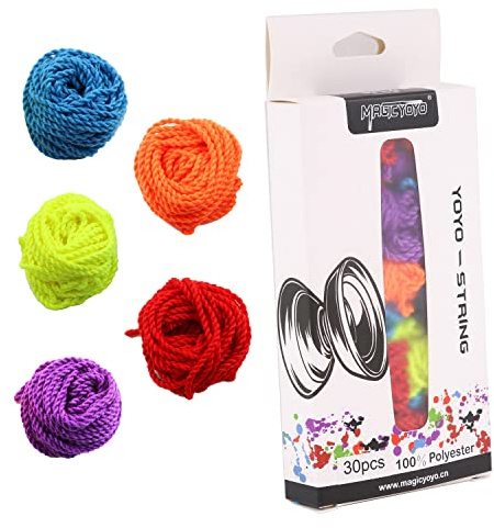 MAGICYOYO 30 Pack Pro Yoyo Strings for Responsive Yo-yo &Unresponsive Yoyos