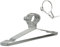 Trrcylp Wire Coat Hangers 10 Pack 25lbs Capacity 4mm Stainless Steel Slim Thin Heavy Duty Windproof Lock Hook Metal Space Saving Clothes Hangers 16.5 Inch Silver
