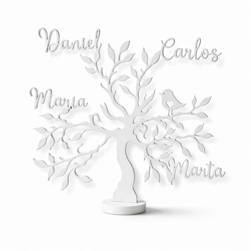 Neonobs Arbol de la Vida Personalizado - Ideal para Regalar y Decorar - Regalo Original para Dia de la Madre, Padres, Familia, Abuelos - Regalos Originales para el Dia de la Madre