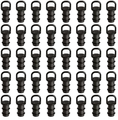 VooGenzek 40 Piezas 16mm Accesorios de Riego por Goteo, Tapón Final para Manguera de Goteo, Accesorios de Riego Tapones de Extremo, Cierre de Extremo de Tubo de Goteo, para Sistemas de Riego