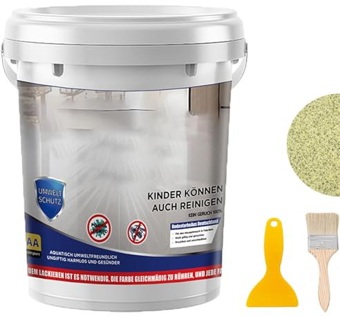 Snrtevu High-Gloss Marble Effect Epoxy Floor Coating, Waterproof Water-Based Epoxy Floor Paint, Garage Floor Paint Concrete, Concrete Floor Paint For Garage, Outdoor Indoor (COLOR-8,0.5 Liters)