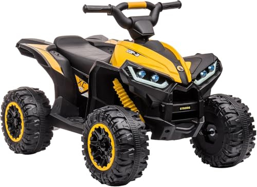 Coche Electrico para Niñosl, Quad Electrico Niño 12V, Cuatrimoto Eléctrica Infantil con Luces Led y Música, Ruedas con Amortiguación, Moto Electrica Multifuncional.