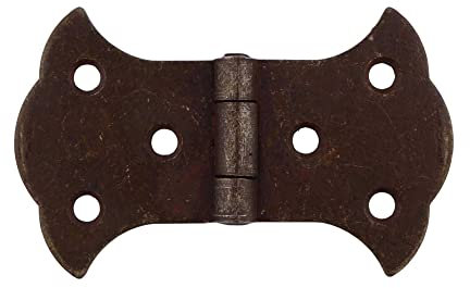 Möbelband - Scharnier Eisen rostig 52 x 88 - Qualität aus Europa seit 1998