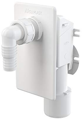 AlcaPlast APS4 Infälld enhetsarmatur avloppsanslutning för tvättmaskin, diskmaskin, värmepumpstork
