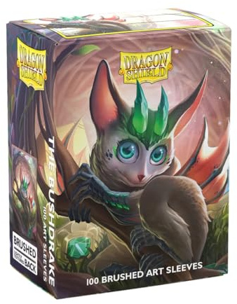 Dragon Shield | Brushed Art Sleeves | Spirit Animals – Bushdrake | 100 CT - Smooth & Tough Premium TCG Sleeves | Compatible with Pokemon, Flesh & Blood, One Piece & Magic The Gathering
