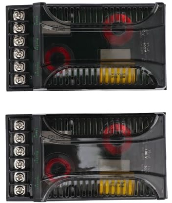 Reti Crossover Passive Audio per Auto a 2 Vie 500 W, Strumento di Amplificazione del Suono 2 Pezzi, con Induttore dei Bassi e Magnete
