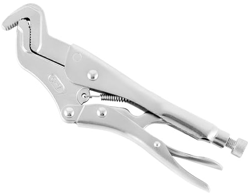 QWORK 9-Inch Parrot Nose Pliers Hand Tool, Chrome-Molybdenum Steel with Adjustable Locking Jaw, Non-Slip Grip Home Improvement Tools