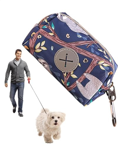 Sacs de porte pour chien de chiens - Dispensateur portable avec clip carabiner, conteneur pour sacs hygiéniques | Distributeur de sacs pour les déchets animaux, outil de transport polyvalent pour PA
