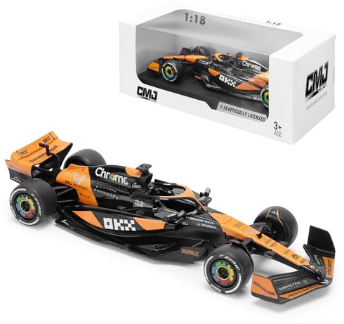 CMJ McLaren MCL38 F1 modellbil i skala 1:18–2024 | Detaljerad samlarmodell av formgjutning | Officiellt licensierad produkt | Miami Grand Prix 2024