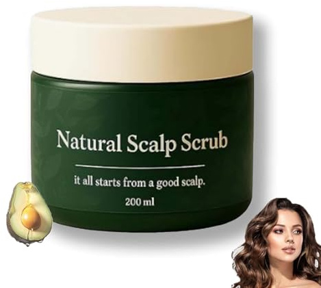Exfoliante Natural para el Cuero Cabelludo: exfoliación nutritiva, limpieza profunda, fórmula suave, alivia la picazón y la caspa, hidrata y aporta confort, apto para todo tipo de cabello.
