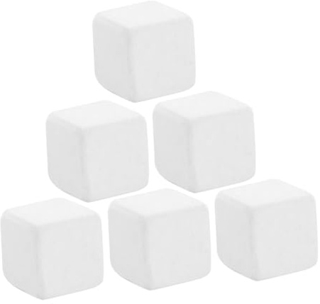 FRCOLOR Tortoise Calcium Stones 6pcs Natural Calcium Cubes for Turtle and Reptile Tank Grinding Nutrition