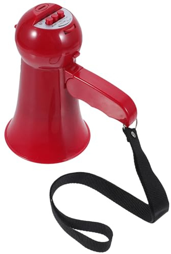 BCOATH Megafono Portatile Piccolo in Plastica con Volume Regolabile Altoparlante Rumorista Sportivo Leggero con Cinghia da Polso per Eventi Sportivi Feste e Comunicazione in Esterno