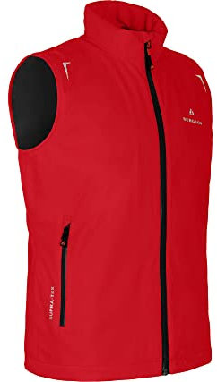 Bergson EGGEN Thermo Weste | Herren Regenweste, leicht wattiert, 12000 mm Wassersäule, Salsa [108], 52 - Herren