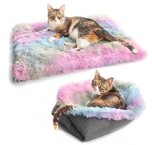 Lechnical New Cat Bed Washable Cat Beds for Indoor Cats Pet Bed Innovative Design Safe Warming Comfortable Sleeping Surface Suitable for All Seasons Your Pet's Exclusive Comfortable Space