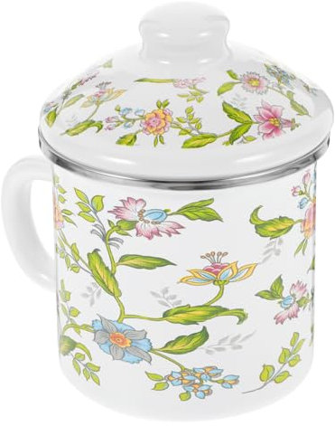 Garneck Emaille-becher Mit Henkel Für Getränke Zu Hause Büro Hitzebeständige Wasserbecher Aus Einfach Zu Reinigen Und Stabil Zu Stehen