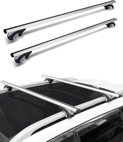 ZHANGX für VW Tiguan Allspace 2017-2022 DachträGer RelingträGer,Dachgepäckträger-Alu Relingträger 2 Stücke