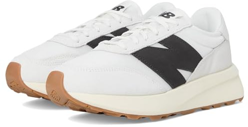 New Balance Unisex 370 Zapatillas Sea Salt/Black Cement 41.5/M