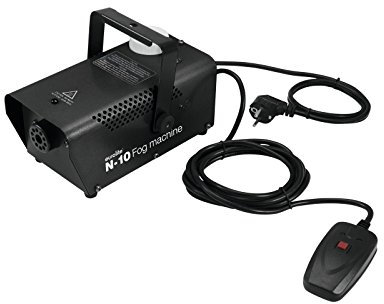 Eurolite N-10 Nebelmaschine schwarz | Kompakte 400-W-Nebelmaschine in Schwarz mit Kabelfernbedienung | Topseller für Partyräume