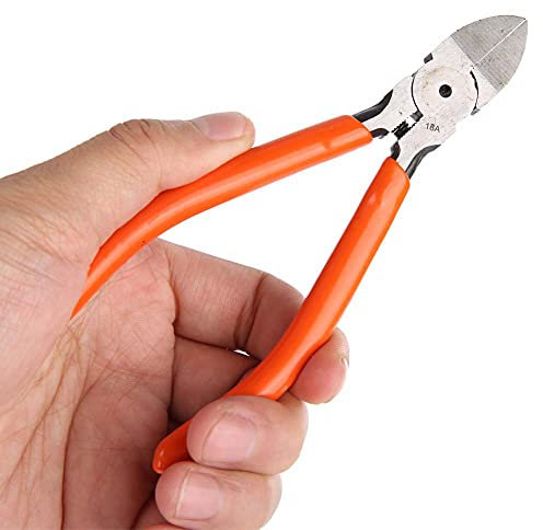 Mini taglierina a filo, Tronchesini Industriali in Acciaio al Cromo Vanadio Taglienti Laterali per Il Taglio del Met Tronchesi Pinze per Utensili Taglio a molla per tagliare a mano(5)