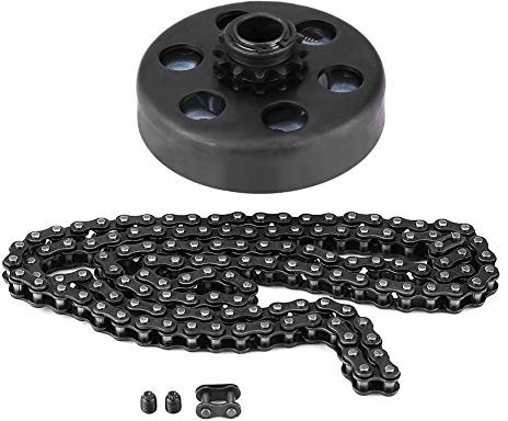 Embrague centrífugo, 3/4 pulg. Embrague centrífugo Embrague de 12 dientes Mini bicicleta Go-kart Cluth con 35 juegos de tornillos de cadena aptos para motores de
